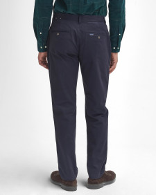 Sueded Sateen Slim Trousers Dark Navy