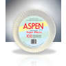 Aspen, Coated Paper Plates, 9" dia, White
