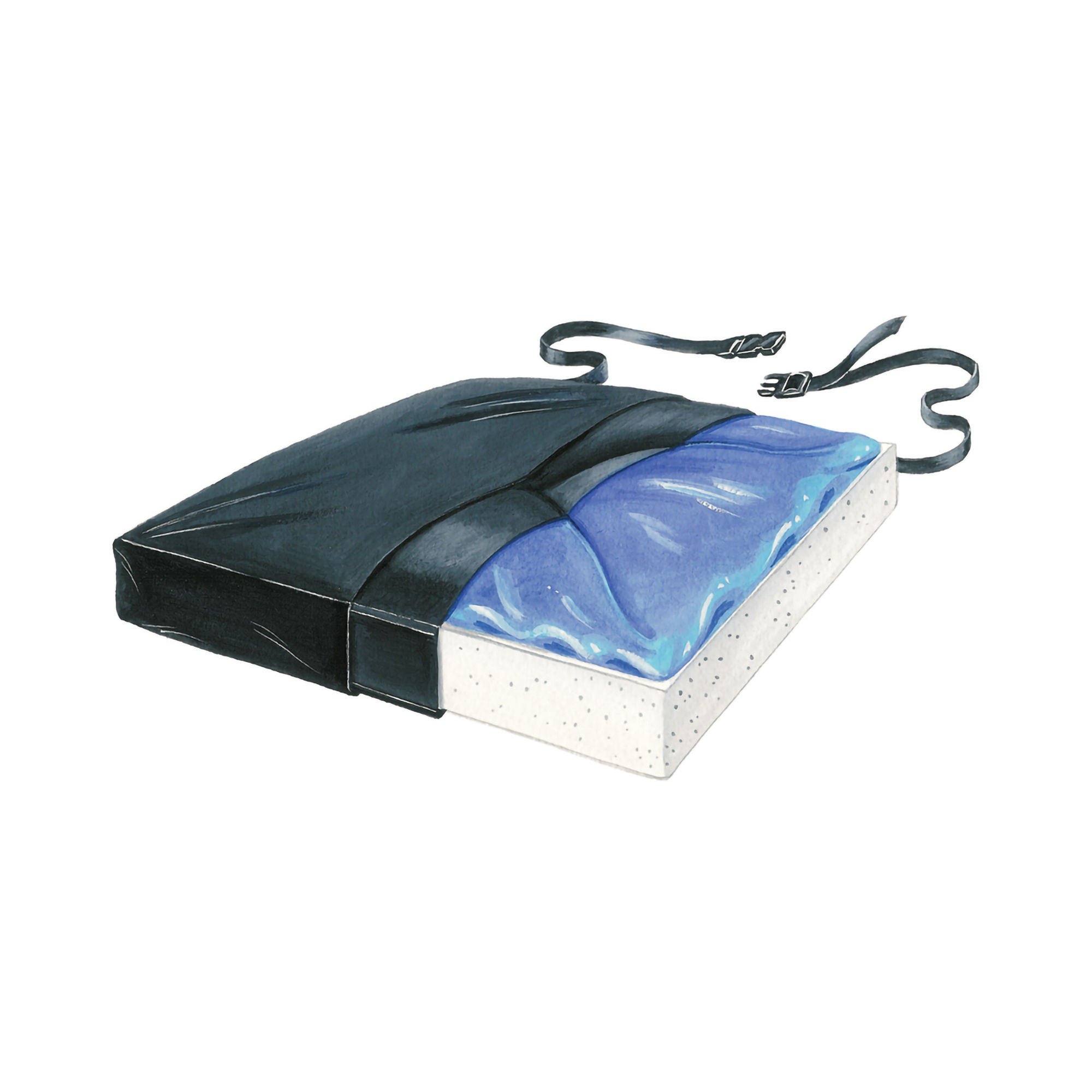 Skil-Care™ Thin-Line Seat Cushion, 18 x 16 x 1.5 Inch