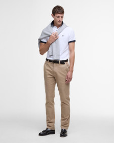 Lynmouth Tipped Polo Shirt Classic White