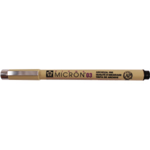 Pigma Micron Pen, Black, 0.35mm Size 03