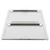 Full-size stainless steel hinged flat steam table pan cover