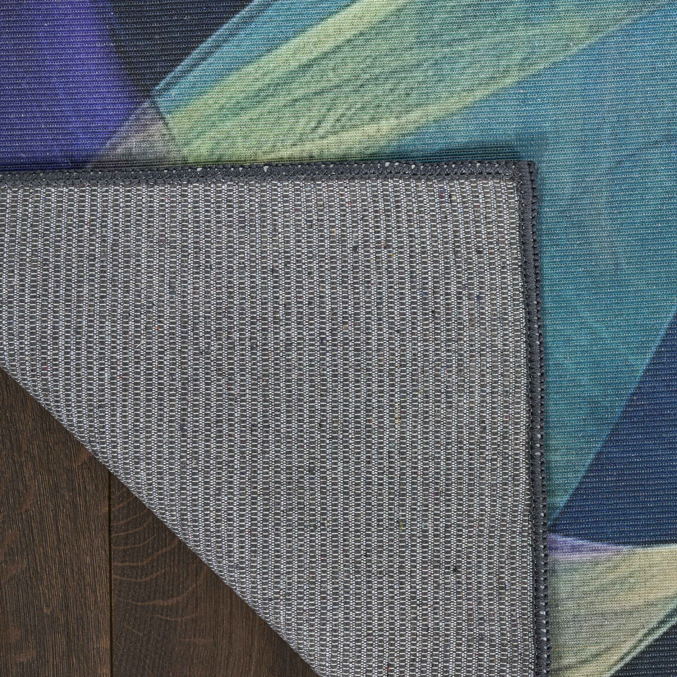 Nourison Nourison Washables 9'2" x 12' Blue Multicolor Modern Indoor Rug