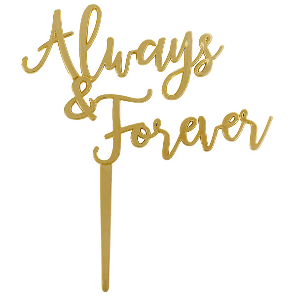 Gold Always & Forever Special Occasion Decoration