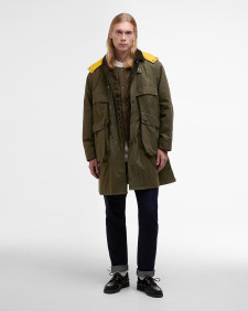 Barbour x Kaptain Sunshine Oversized Bedale Casual Field Coat Khaki Brown