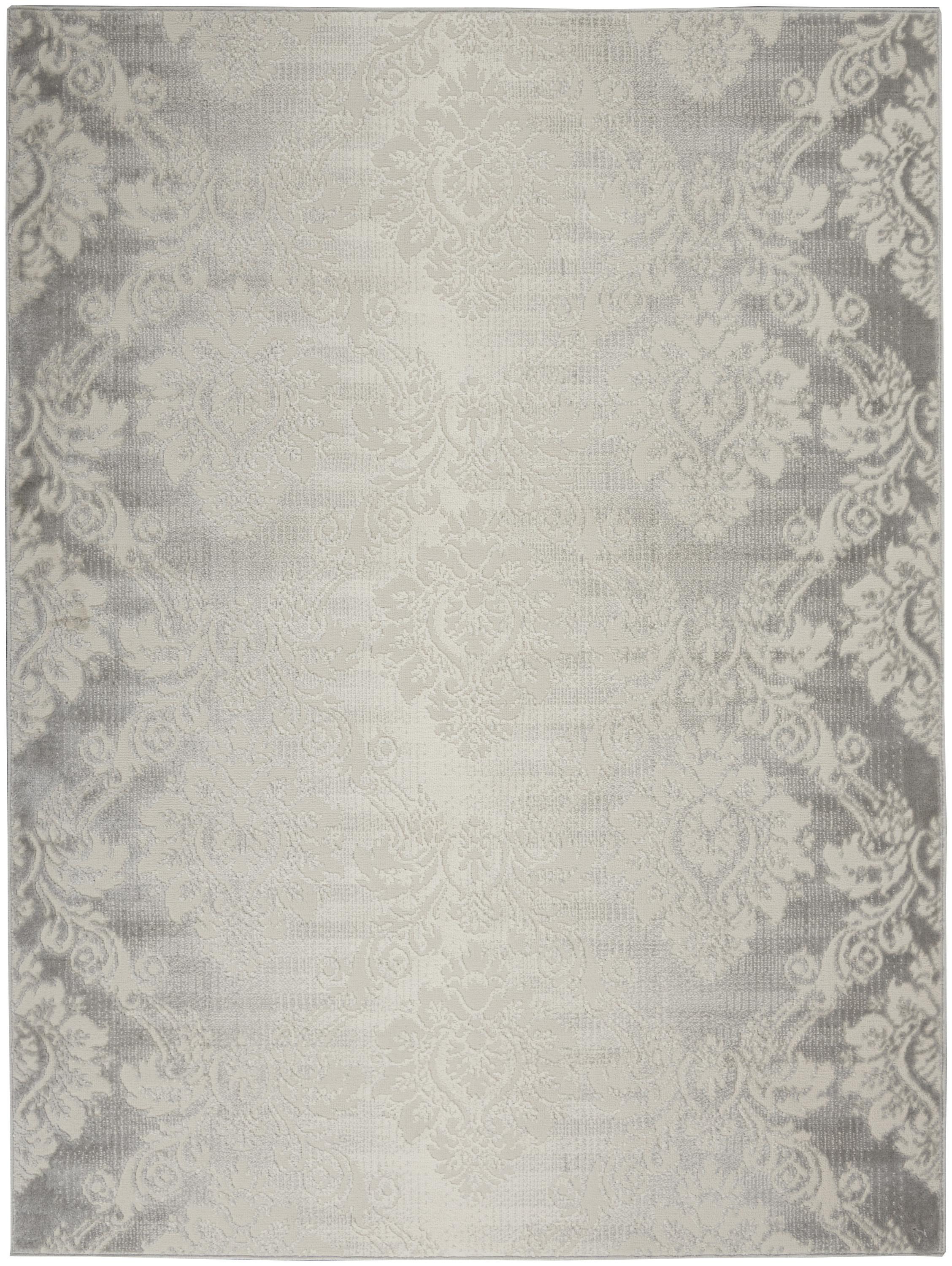 Nourison Elation 5'3" x 7'3" Ivory Grey Vintage Indoor Rug