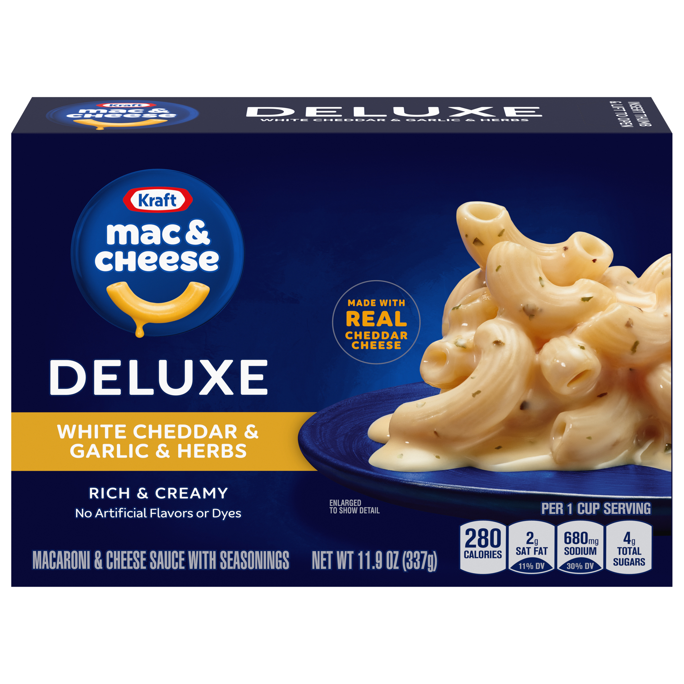White Cheddar & Garlic & Herbs Mac & Cheese Macaroni and Cheese Dinner