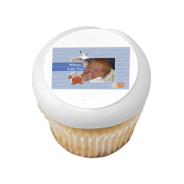 Welcome Little One! PhotoCake® Edible Image® Frame