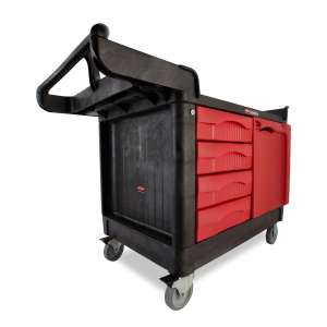 Rubbermaid Commercial, TradeMaster, Utility Cart, Black