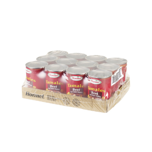 HORMEL(r) Beef Tamales, 12/15oz. . C1RA - Front Right Closed Case (Hi Res)