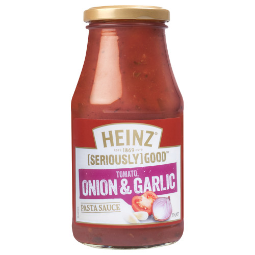  Heinz® [SERIOUSLY] GOOD® Tomato, Onion & Garlic Pasta Sauce 525g 