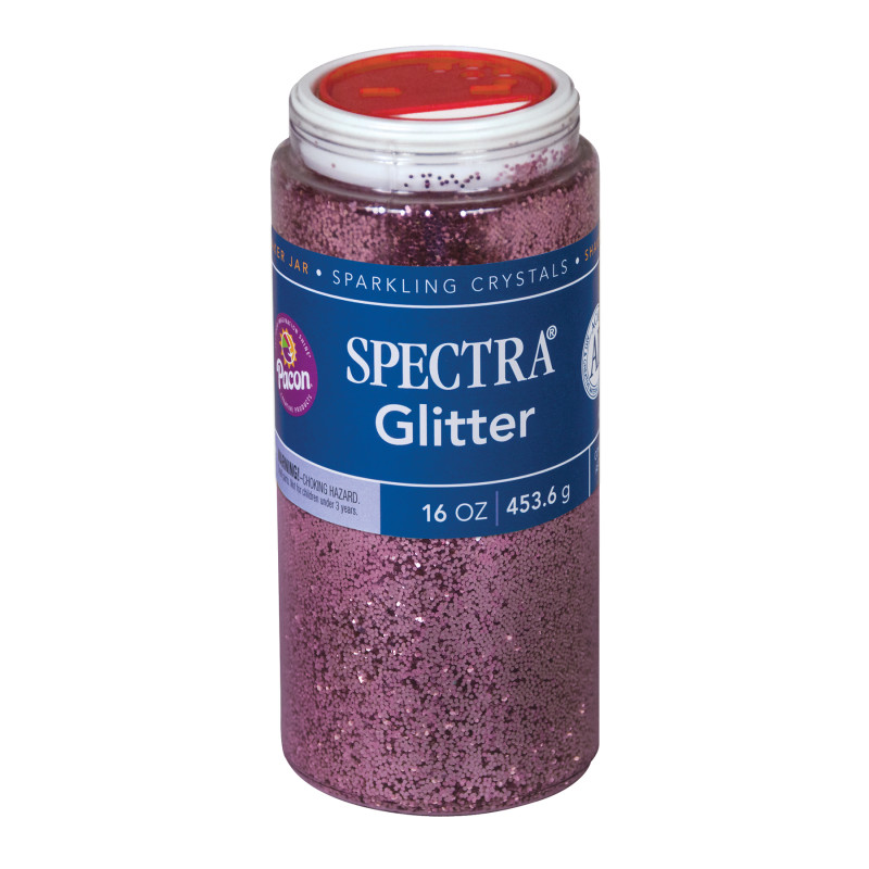 Spectra® Glitter Sparkling Crystals, Pink, 1 lb., 1 Jar