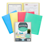 C-Line&reg; 8-Pocket Spiral-Bound Poly Portfolio, Pack of 6 CLI33080-6