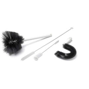 Carlisle, Sparta, 3.5in, Spectrum All Purpose Tube Brush 12" Long with 1" & 1.5" D, Polyester Bristles, White