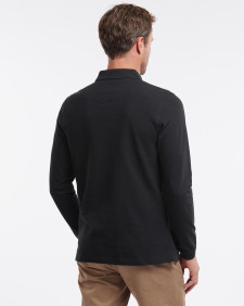 Essential Long-Sleeved Polo Shirt Classic Black