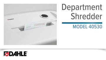 <big><strong>Dahle 40530 </strong></big> <BR> Department Shredder