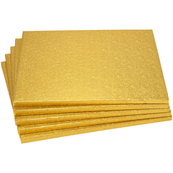 14" Square Gold Foil Cake Board