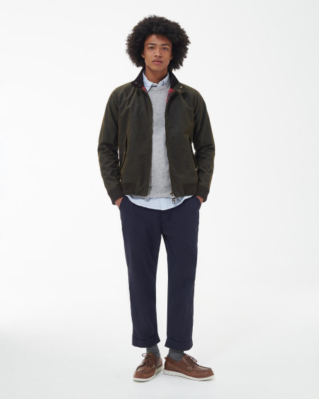 Barbour x Baracuta Porton Waxed Harrington Jacket
