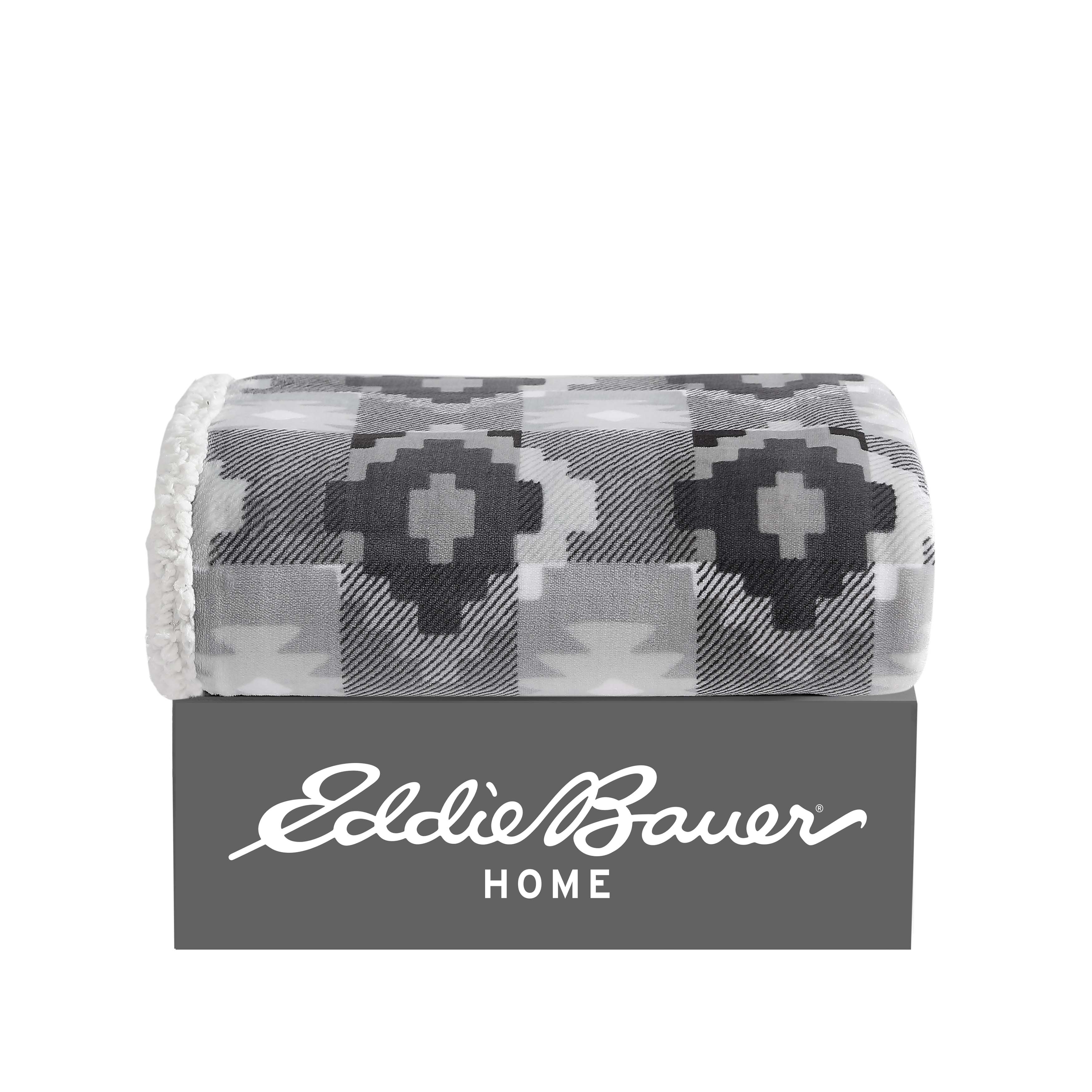 Eddie Bauer Plush-Fleece Throw Blanket