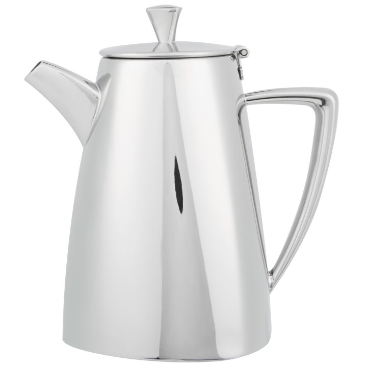 34-ounce Triennium™ stainless steel coffee pot in mirror finish