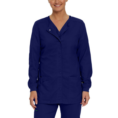 Landau ProFlex 3038 Ladies Knit Cuff Medical Warm Up Scrub Jacket-Landau