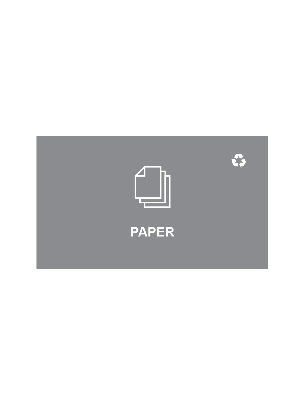 SPECTRUM – Cube Sign – Paper – Grey-White