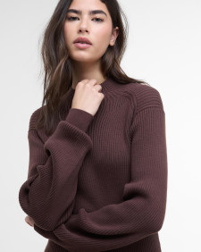 Kaia Knitted Mini Dress Chocolate
