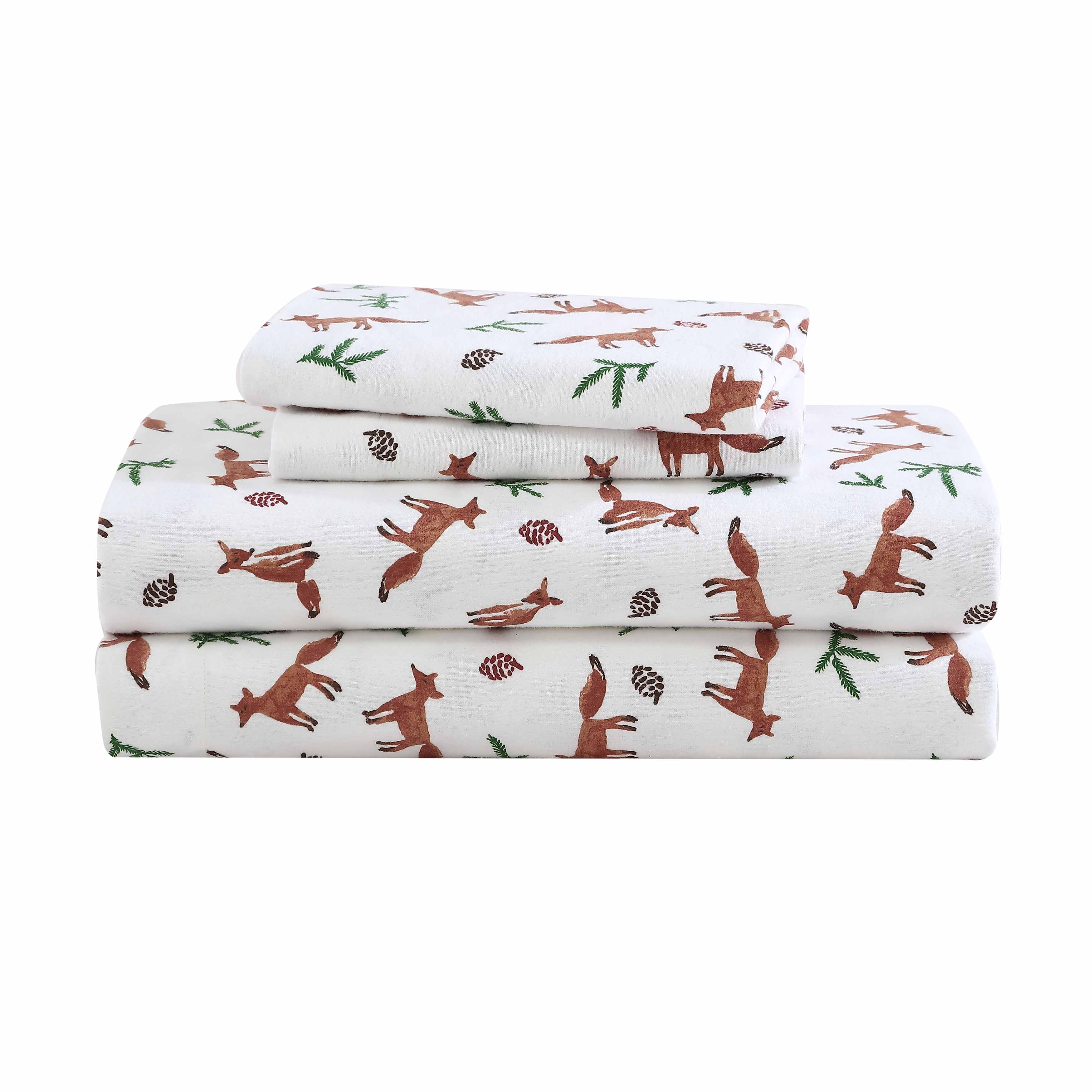Eddie Bauer Cotton Flannel Sheet Sets (Solid-White) - Picture 8 of 27