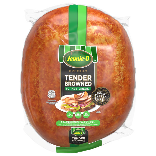 JENNIE-O(r) Premium Tender Browned Turkey Breast Bowl, 2 pc . C1N1 - Front No Plunge In Package (Hi Res)