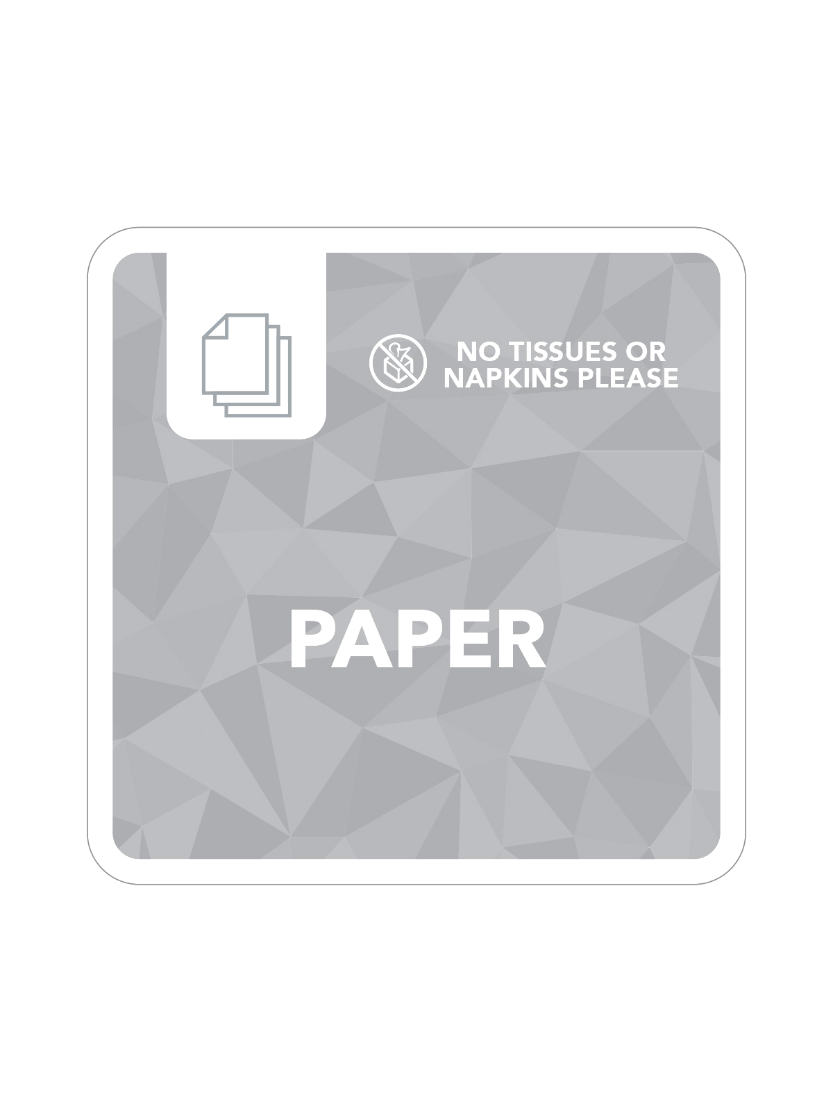 MOSAIC (1) – Label – Paper – Grey
