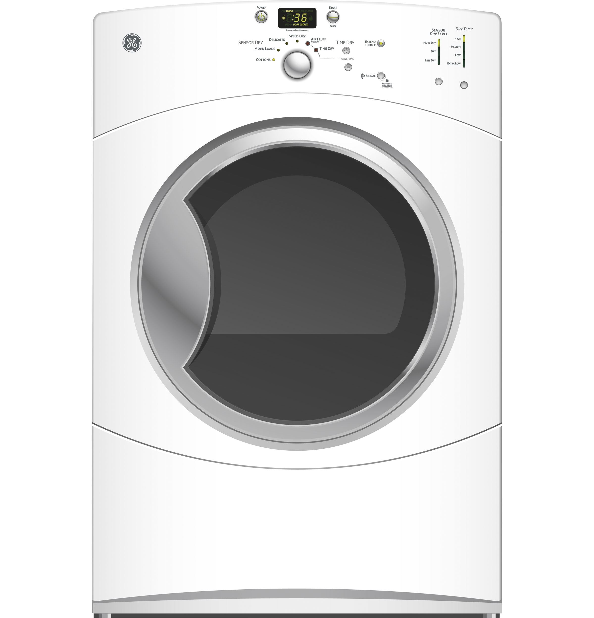 GE® 7.0 Cu. Ft. Super Capacity Gas Dryer