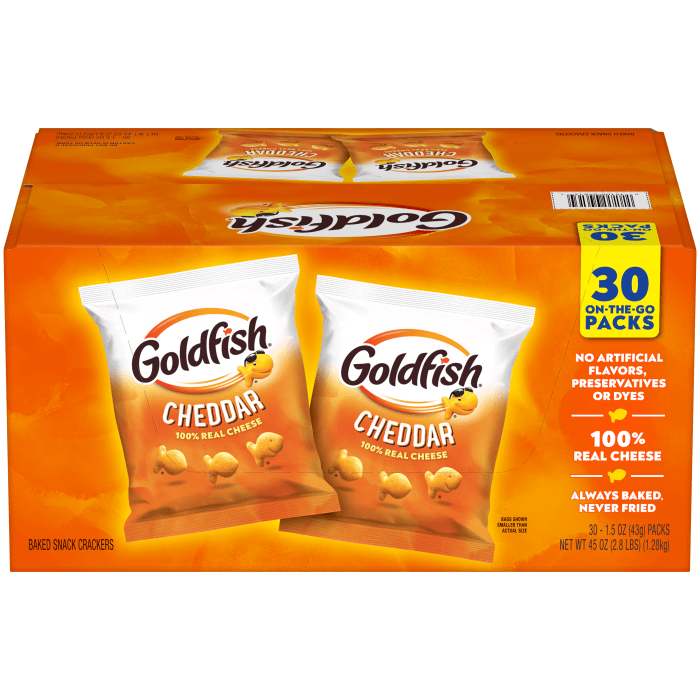 Cheddar Crackers, 30 count box