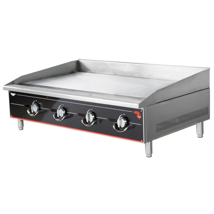 48-inch Cayenne® heavy-duty flat-top gas griddle with manual controls