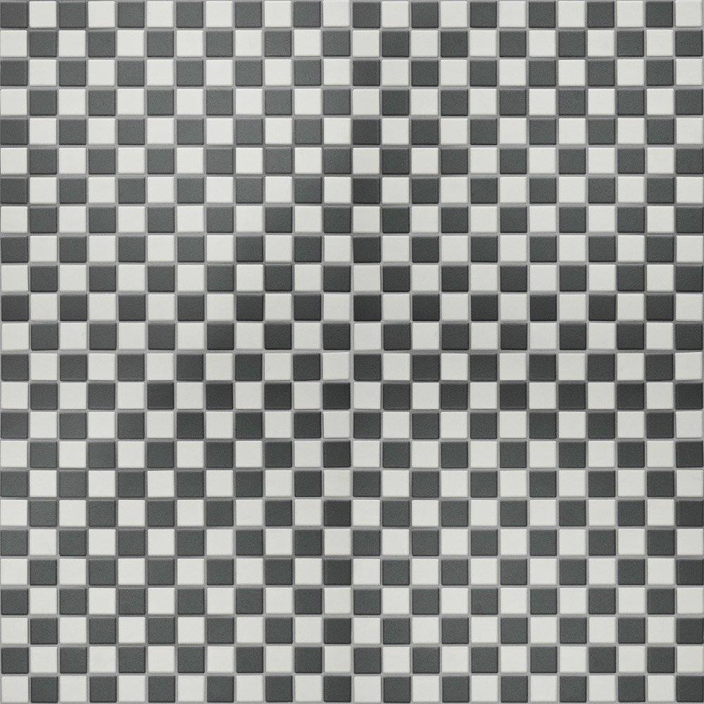 Gotham 1″ Square Unglazed Black and White Checkerboard 11-3/4 in. x 11-3/4 in. Porcelain Mosaic Tile