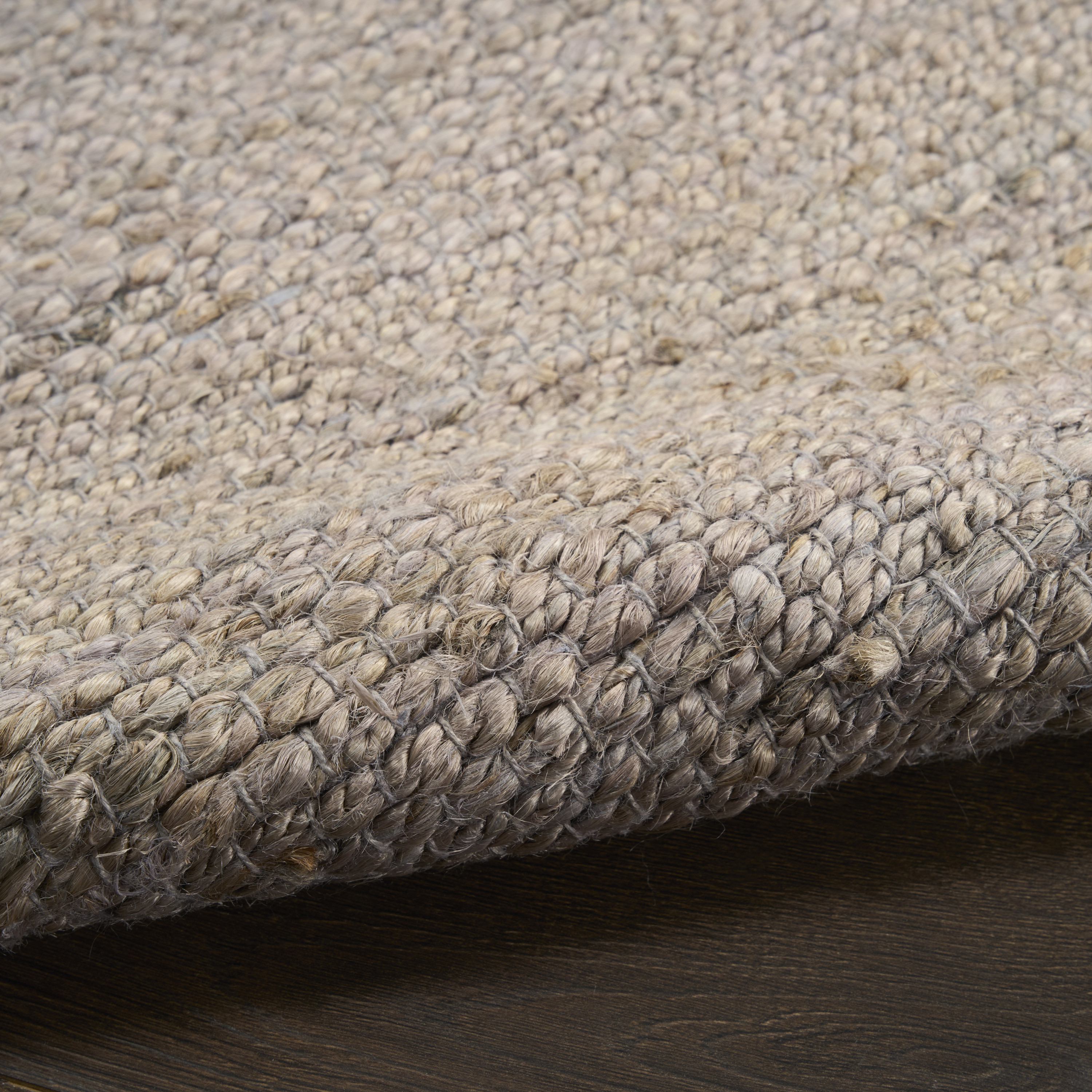 Nourison Natural Jute 8' x 10' Grey Farmhouse Indoor Rug
