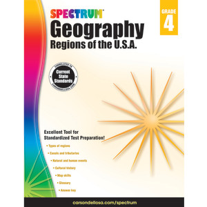 Spectrum&reg; Geography: Regions of the U.S.A., Grade 4