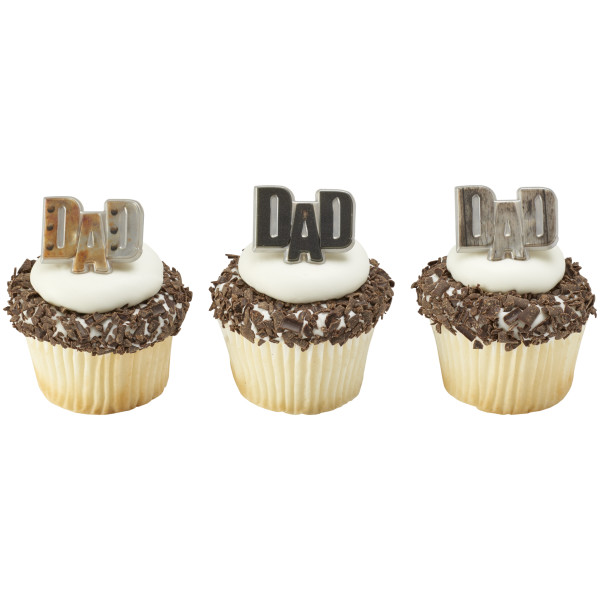 Metals Dad Cupcake Rings