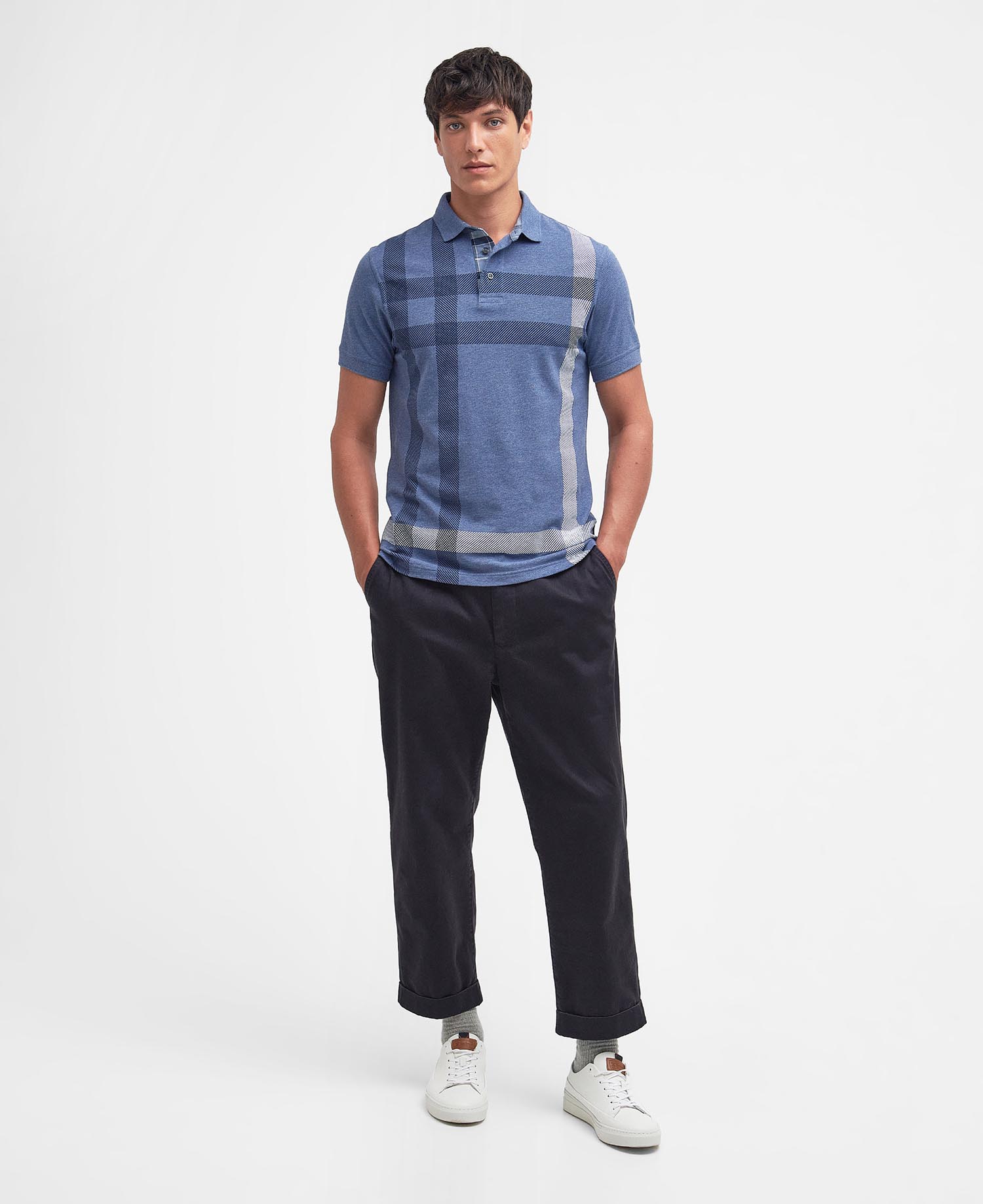Blaine Tartan Short-Sleeved Polo Shirt image number 1