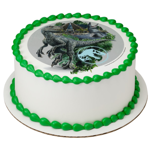 Jurassic World Raptor Paddock PhotoCake® Edible Image®