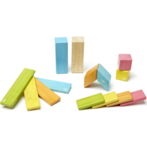 Magnetic Wooden Blocks, Tints, 14 Pieces