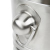 2 1/10-quart stainless steel double-wall wine bucket in satin finish with ring handles