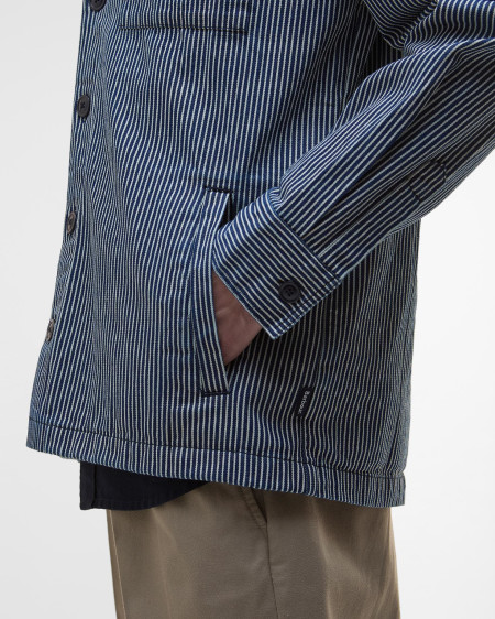 Overshirt in rigatino