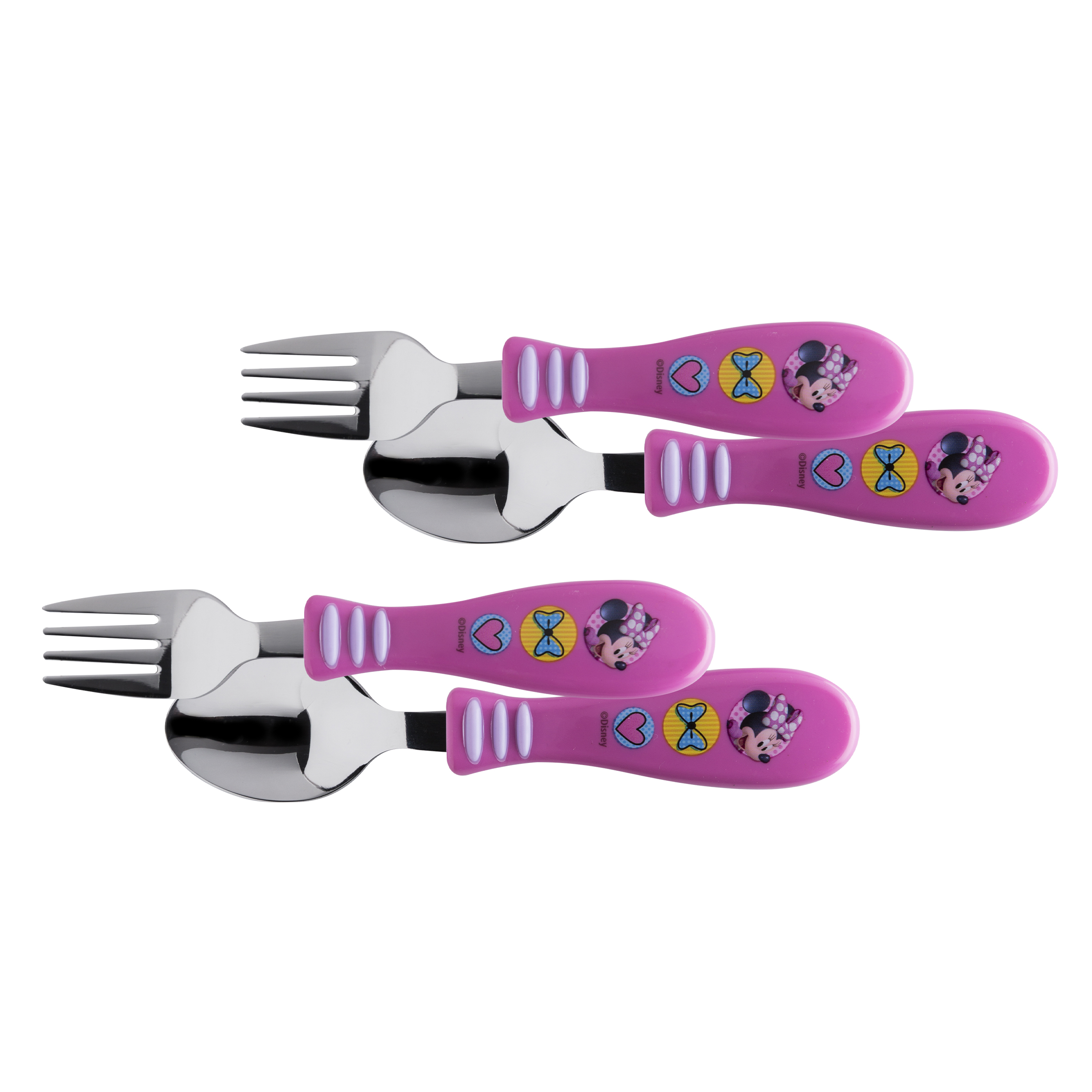 Disney Kid’s Flatware, Minnie Mouse, 4-piece set slideshow image 1 Disney Kid’s Flatware, Minnie Mouse, 4-piece set slideshow image 1