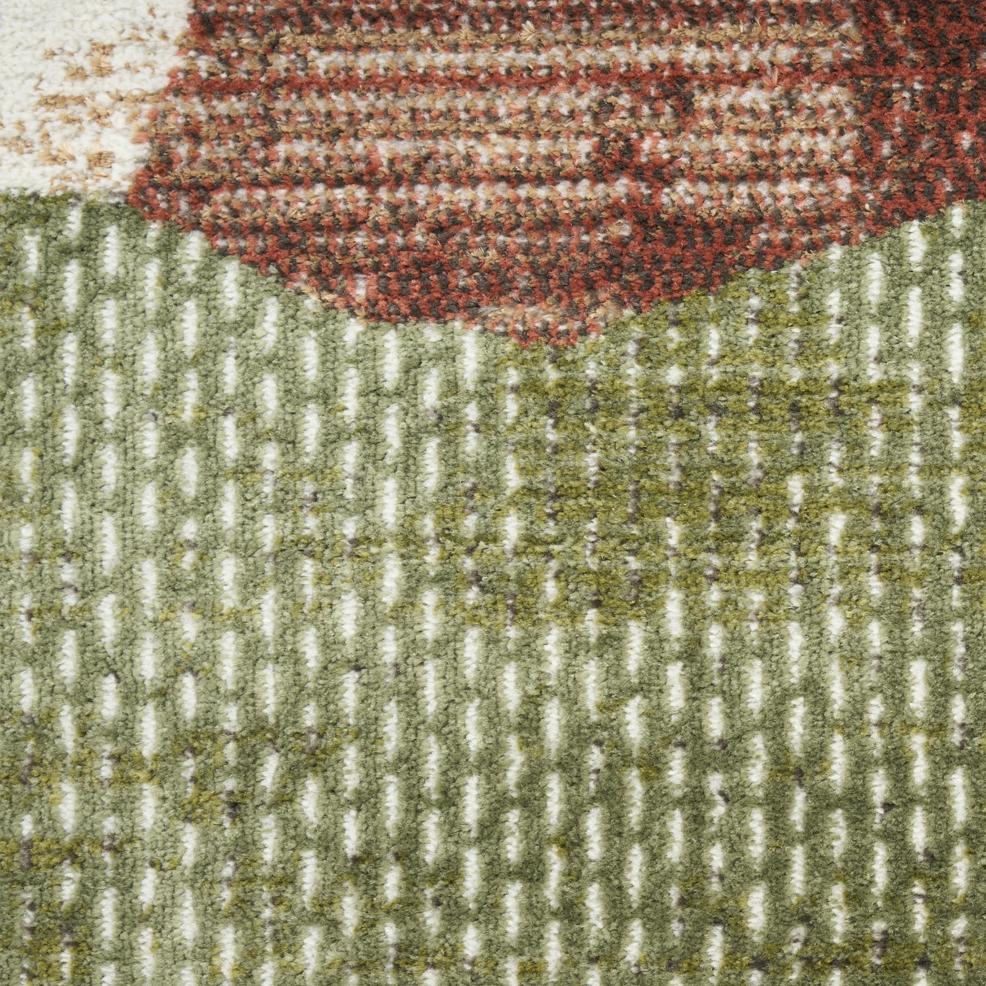 Nourison Nordic 4' x 6' Beige Multi Modern Indoor Rug