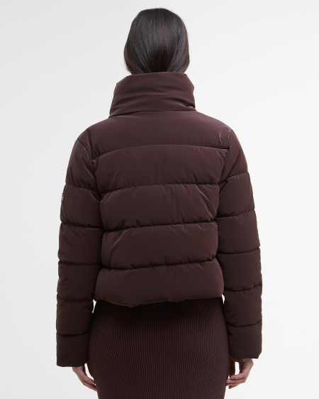 Hudson Faux-Velvet Puffer Jacket
