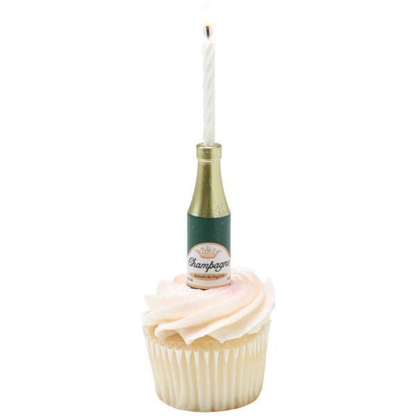 Champagne Bottle Candle Holder
