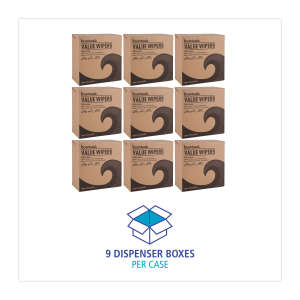 Boardwalk, 9.33"x16.50", Double Recreped (DRC), General Purpose Wipers, White