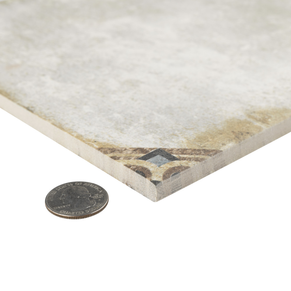 D’Anticatto Decor Savona 8-3/4 in. x 8-3/4 in. Porcelain Floor and Wall Tile