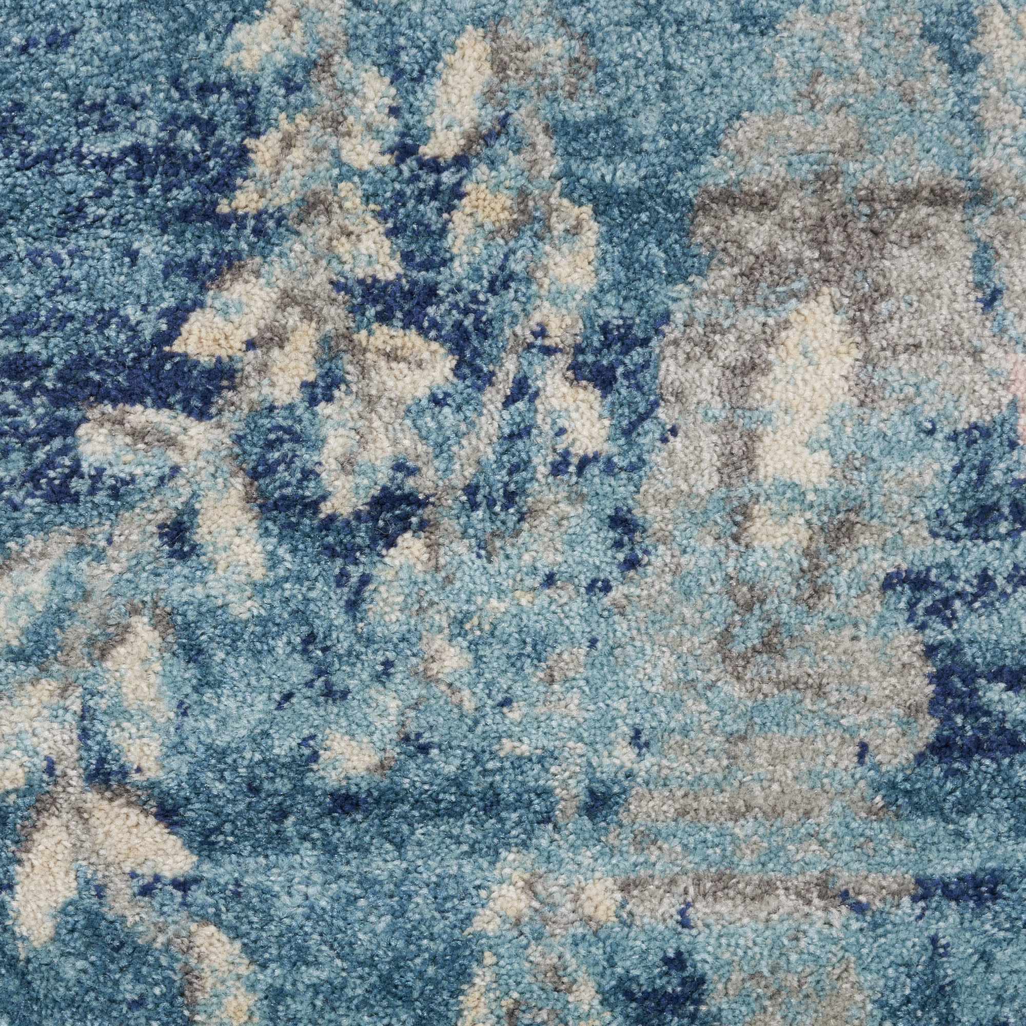 Nourison Tranquil 8' x 10' Turquoise Vintage Indoor Rug