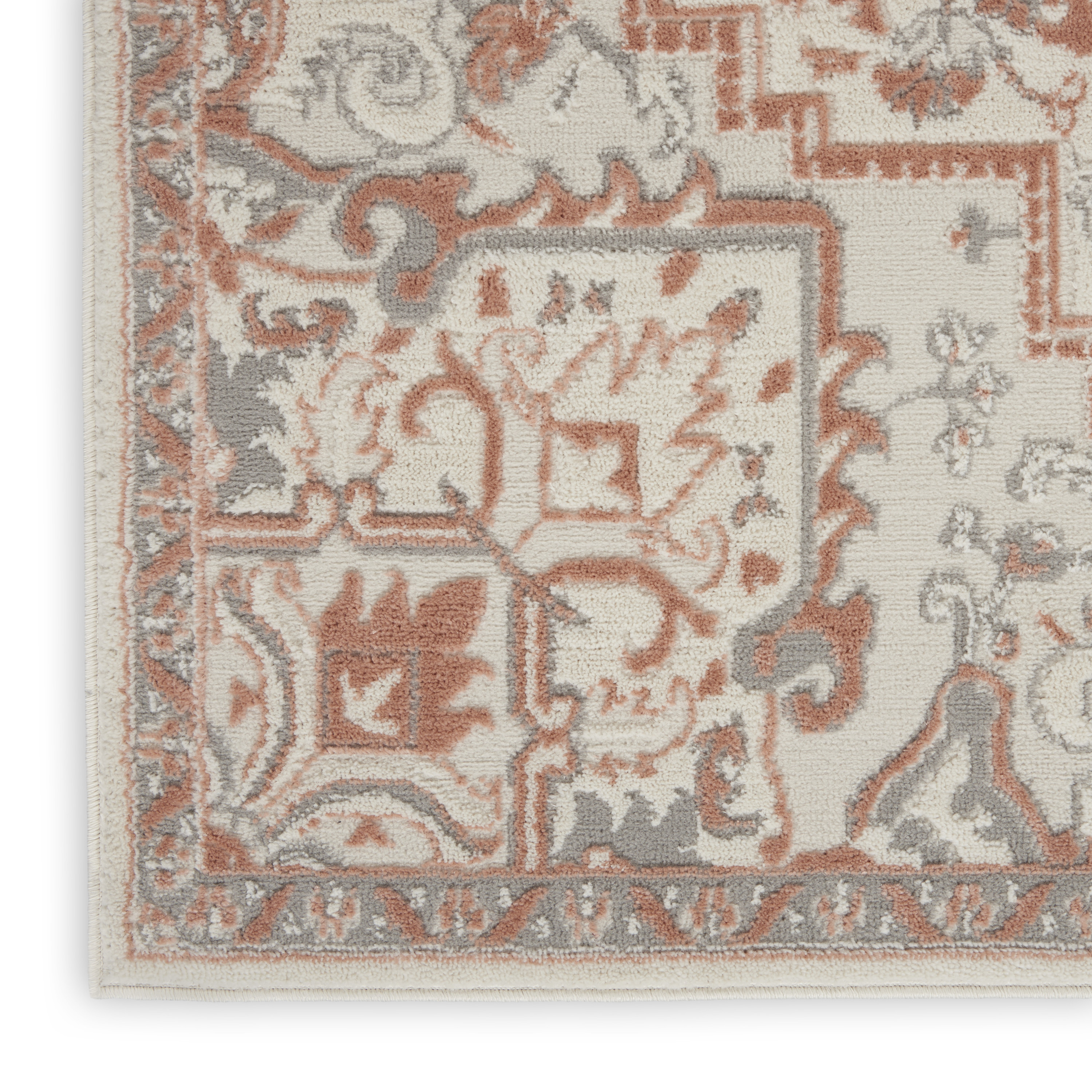 Nourison Elation 4' x 6' Ivory Brick Bohemian Indoor Rug